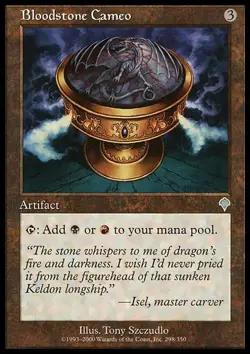 MTG Bloodstone Cameo - Foil, Light Play, English Invasion - Image 1