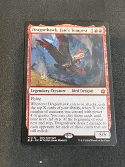Dragonhawk, Fate's Tempest M Bloomburrow # 132 NM Normal - Image 1