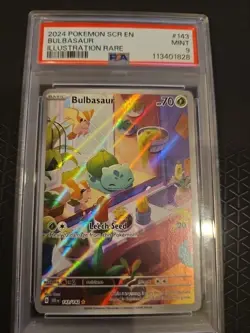 2024 Pokemon Scr En Bulbasaur Illustration Rare #143 - Image 2