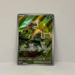 Pokemon S&V 151 Caterpie 172/165 Illustration Rare Near Mint - Image 1