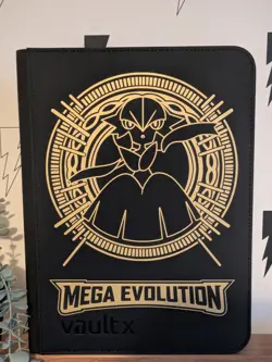 Vault X - 9 Pocket eXo-Tec Zip Binder Folder - Black Pokemon Mega Evolutions - Image 1