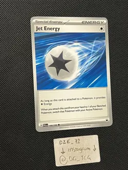 Pokemon Paldea Evolved - Jet Energy - 190/193 - Non Holo Uncommon - M/NM - Image 3