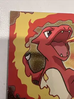 1999 Topps Pokemon The Movie Charmeleon #05 E5 of 12 black label - Image 2