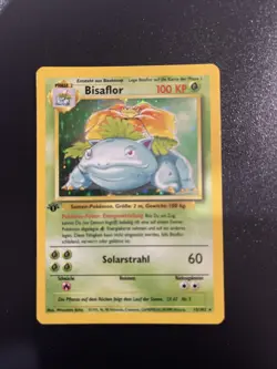 Pokemon WOTC Bisaflor (German) 1st Edition (Venusaur)Base Set 15/102 Holo 1999 - Image 1