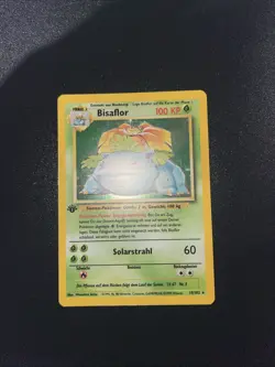 Pokemon WOTC Bisaflor (German) 1st Edition (Venusaur)Base Set 15/102 Holo 1999 - Image 2