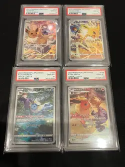 PSA 10 Eevee Vaporeon Flareon Jolteon CHR VMAX Climax Eeveelution JPN Pokemon - Image 1