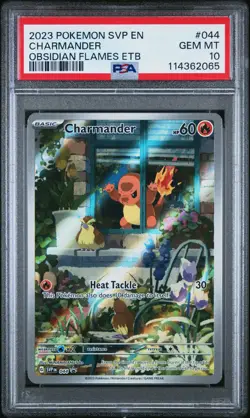 2023 POKEMON SVP EN-SV BLACK STAR PROMO #044 CHARMANDER PSA 10 - Image 1