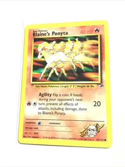 BLAINE'S PONYTA - 63/132 - Gym Heroes - Pokemon Card - LP - Image 1