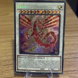 Crimson Dragon (card) (Secret Rare) RA04-EN061 Quarter Century Stampede 1st... - Image 1