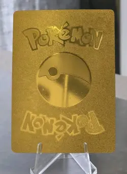Pokemon Eevee Evolutions V 289hp Gold Foil Fan Art Collector Card TCG - Image 2
