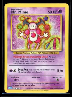 2022 Pokemon Trading Card Game Classic Collection Mr. Mime #013 Holo Pokemon - Image 1