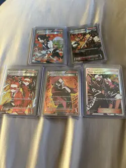 Pokemon XY Evolutions Trainer 5 Card Lot, Reverse Holo Full Art, NM/LP Condition - Image 1