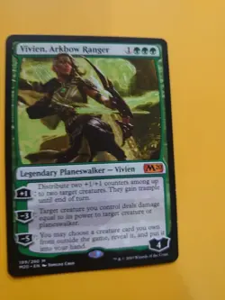 Vivien, Arkbow Ranger. Mythic Core Set 2020. M20. MTG Card. - Image 2