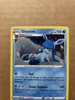 Glaceon SWSH192 Black Star Promo Brilliant Stars Pokemon Card - Image 2