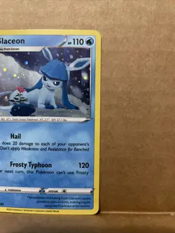 Glaceon SWSH192 Black Star Promo Brilliant Stars Pokemon Card - Image 4