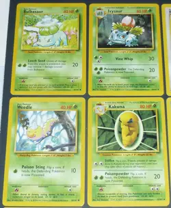 16 Pokemon Card Lot Vintage Base Set WOTC Common Uncommon Ivysaur Haunter Jynx - Image 2
