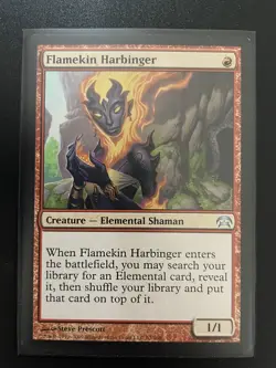 Flamekin Harbinger Planechase 2009 NM Red Uncommon CARD - Image 1