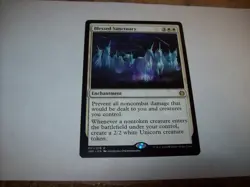 MTG BLESSED SANCTUARY ENCHANTMENT RARE JUMPSTART NM FREE SHIPPING & TRACKING - Image 1