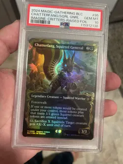 2024 MTG BLOOMBURROW COMMANDER #95 CHATTERFANG, SQUIRREL GENERAL PSA 10 - Image 1