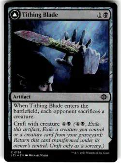 MTG The Lost Caverns of Ixalan Tithing Blade Foil 0128 NM - Image 1