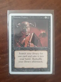 Demonic Tutor - Revised Edition MTG LP Lightly Played - Excellent - Image 1
