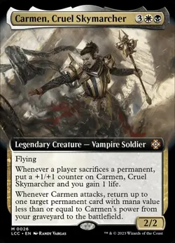 MTG Carmen, Cruel Skymarcher (26/401) The Lost Caverns of Ixalan Commander LP - Image 1