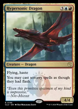 MTG Magic the Gathering Hypersonic Dragon (196/289) Ravnica Clue Edition LP - Image 1