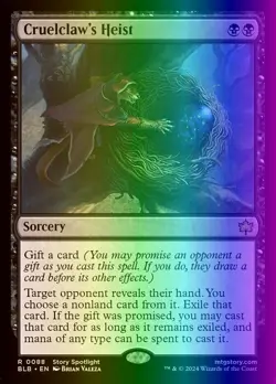 MTG Magic the Gathering Cruelclaw's Heist (88/427) Bloomburrow LP FOIL - Image 1