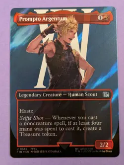MTG Magic: FINAL FANTASY: Prompto Argentum Borderless #0532 Uncommon - NM - Image 1