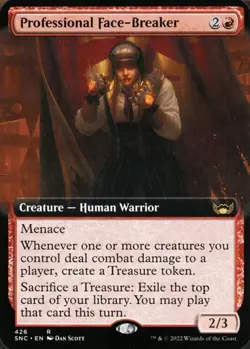 Professional Face-Breaker (Extended Art) Streets of New Capenna Foil Rare NM MTG - Image 2