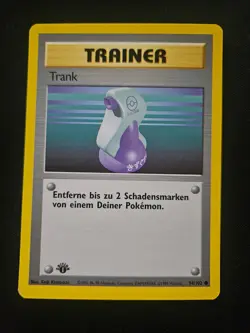 Pokemon Base Set 1st Edition German Potion (Trank) 94/102 Shadowless - Image 1