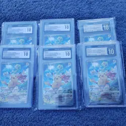 CGC 10 GEM MINT Pikachu 001/SV-P Promo Pokemon Card CHINESE Scarlet & Violet! - Image 5