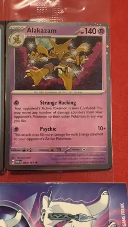 Pokemon Alakazam 82/167 & Chien-Pao 57/167 Cosmos Holo Sealed with stickers - Image 2