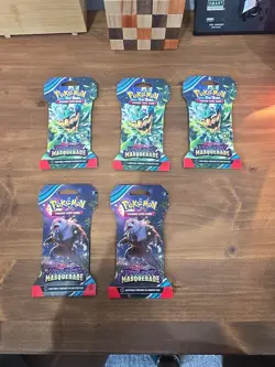 5 Pokemon Scarlet and Violet Twilight Masquerade Sleeved Blister Pack Sealed - Image 2