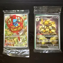Pokemon TCG ‘Alakazam 009 & Riolu 010 Promos’ Mega Evolution - SEALED - No Stamp - Image 1