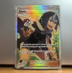 Pokemon TCG Zinnia #70 Full Art Sun Moon Dragon Majesty Near Mint - Image 1
