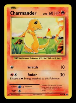 Charmander 9/108 - LP - Evolutions, XY Pokemon - Image 1