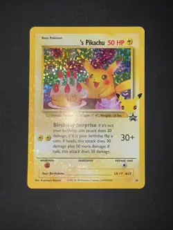 ___'s Pikachu Birthday 24/53 Celebrations Classic Collection NM Holofoil Pokemon - Image 1