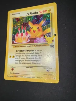 ___'s Pikachu Birthday 24/53 Celebrations Classic Collection NM Holofoil Pokemon - Image 3