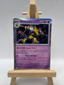 Alakazam 056/132 Mega Evolution Rare Holo Pokemon 2025 TCG Card NM - Image 1