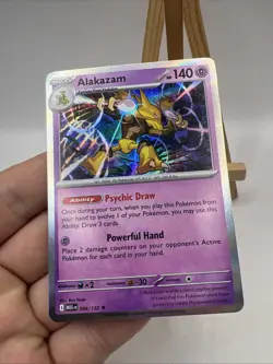Alakazam 056/132 Mega Evolution Rare Holo Pokemon 2025 TCG Card NM - Image 3