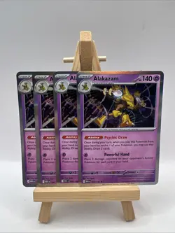 Alakazam 056/132 Mega Evolution Rare Holo Pokemon 2025 TCG Card NM - Image 4