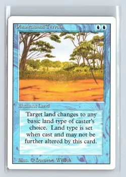 (2x) PHANTASMAL TERRAIN - MTG Magic the Gathering Card - Revised - Common - Image 1