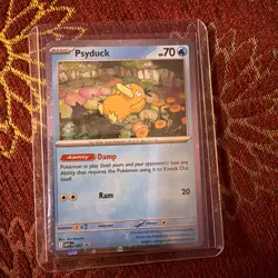 Pokemon TCG Psyduck Promo 007 Holo Black Star Promo Card NM - Image 1