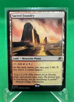 MTG Sacred Foundry EOE 0256 R NM Regular - Image 1
