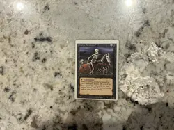 Mtg Miscut Revised Drudge Skeletons Magic the Gathering Miscut Revised Card Ex - Image 1