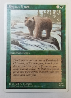 Alternate 4th Grizzly Bears NM/M Green Creature Mtg Magic English Regular - Image 1