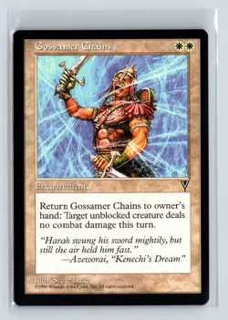 (2x) GOSSAMER CHAINS - MTG Magic the Gathering Card - Visions - Common - Image 1