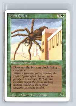 (2x) GIANT SPIDER - MTG Magic the Gathering Card - Revised - Common - Image 1