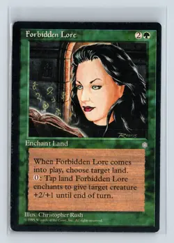 (2x) FORBIDDEN LORE - MTG Magic the Gathering Card - Ice Age - Rare - Image 1